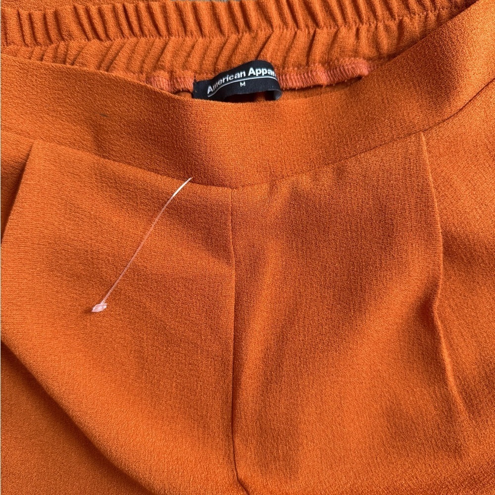 American Apparel Rust Orange Jogger Pants - Picture 2 of 13